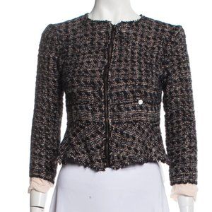 REBECCA TAYLOR Tweed Pattern Evening Jacket